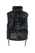 Khrisjoy Men Printed Corduroy Oversize Sleeveless Down Jacket