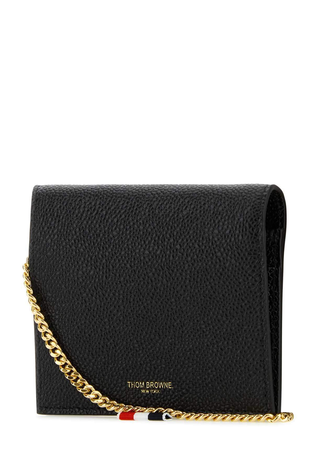 Thom Browne Women Black Leather Card Holder Luosophy