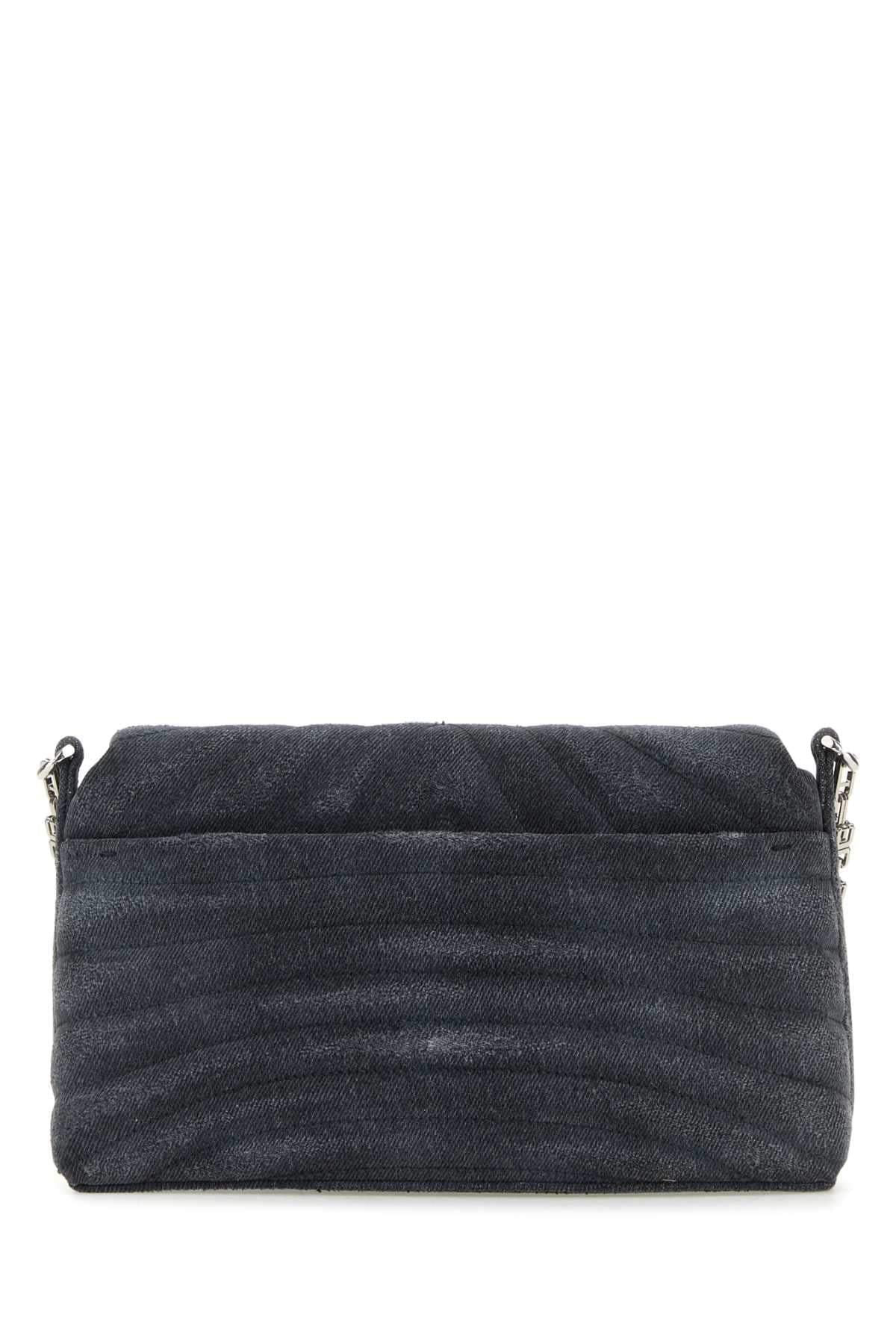Givenchy Women Black Denim Medium 4G Soft Handbag Luosophy