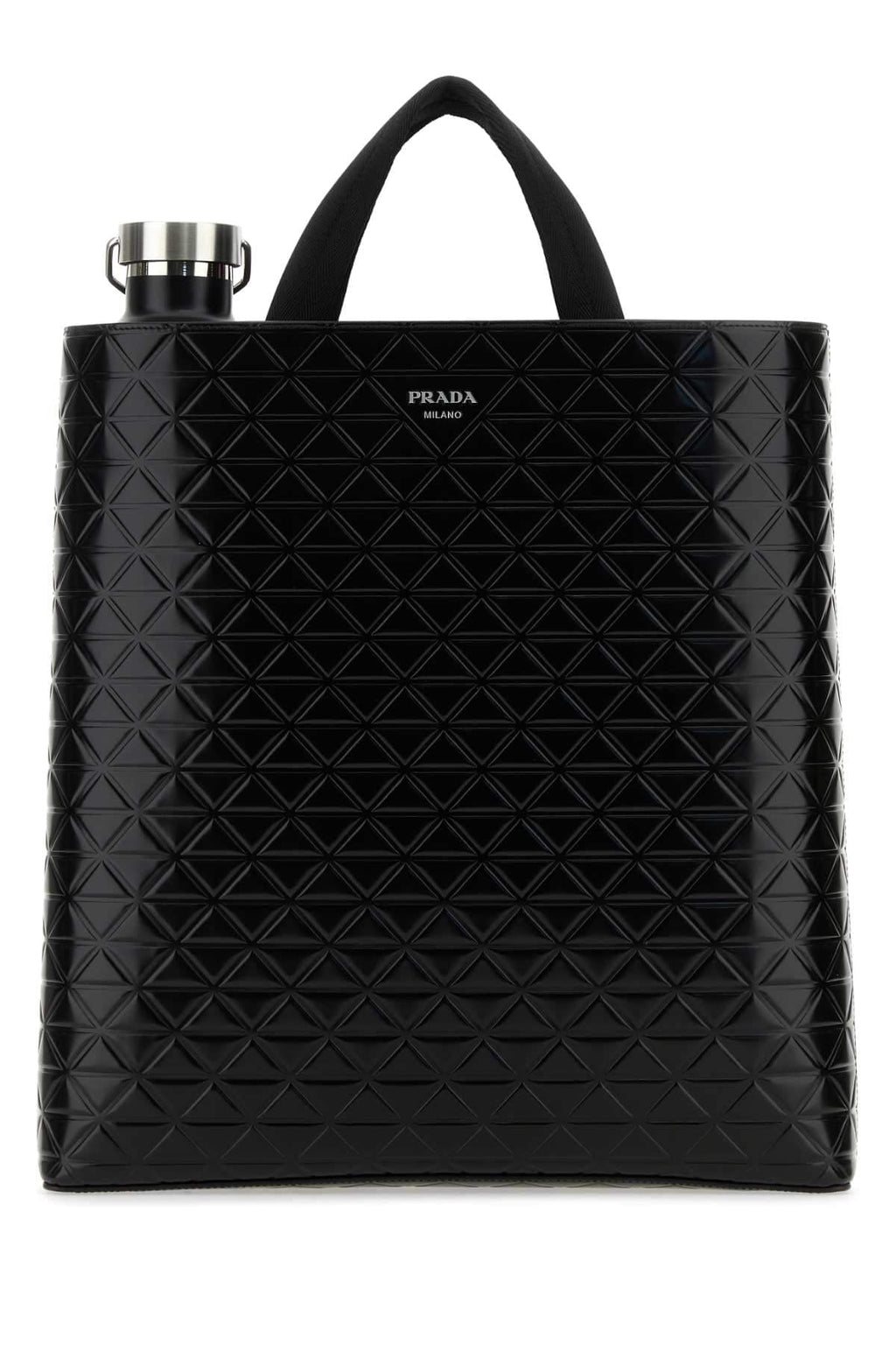 Prada Men Black Leather Shopping Bag Luosophy