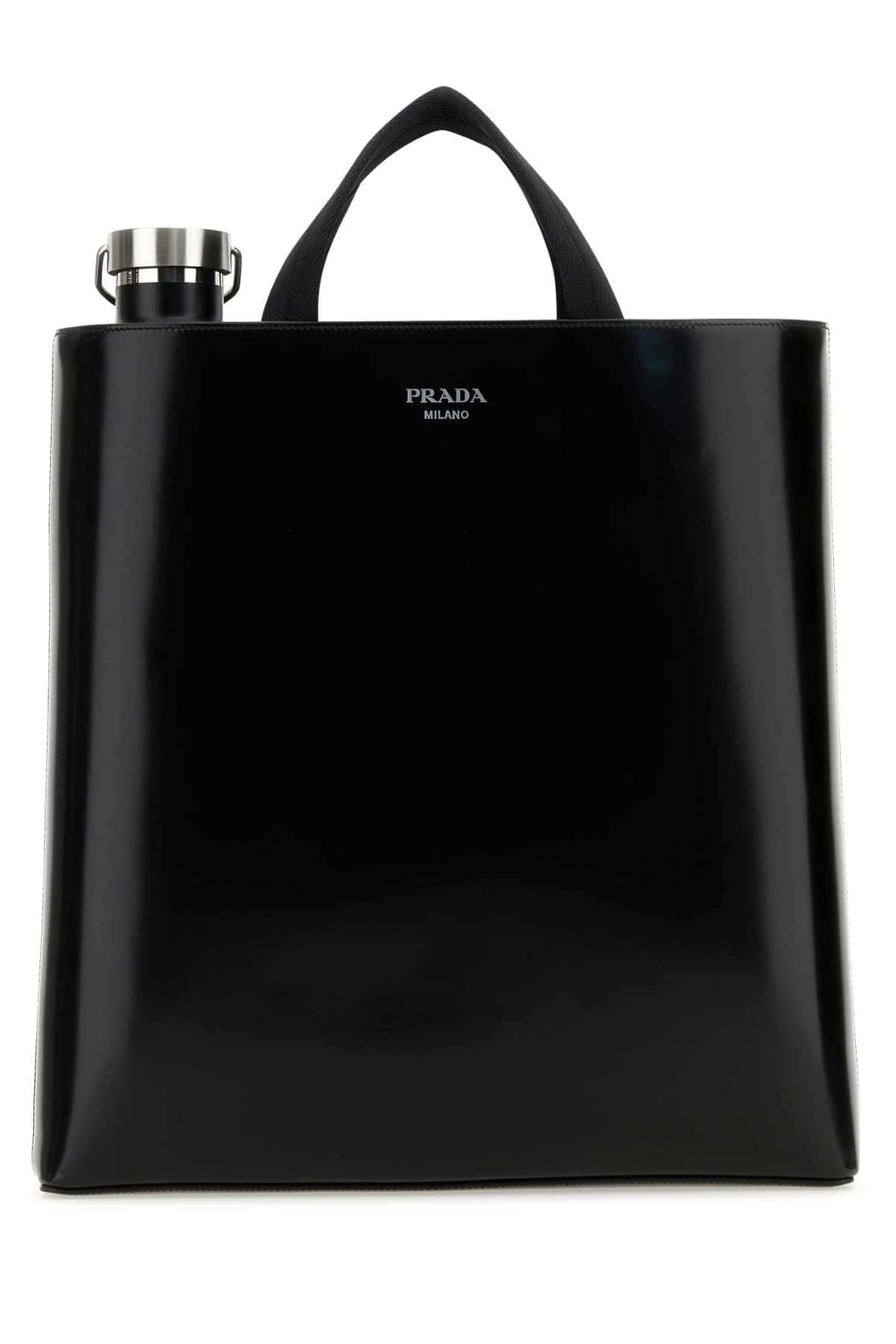 Prada Men Black Leather Shopping Bag Luosophy