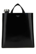 Prada Men Black Leather Shopping Bag Luosophy
