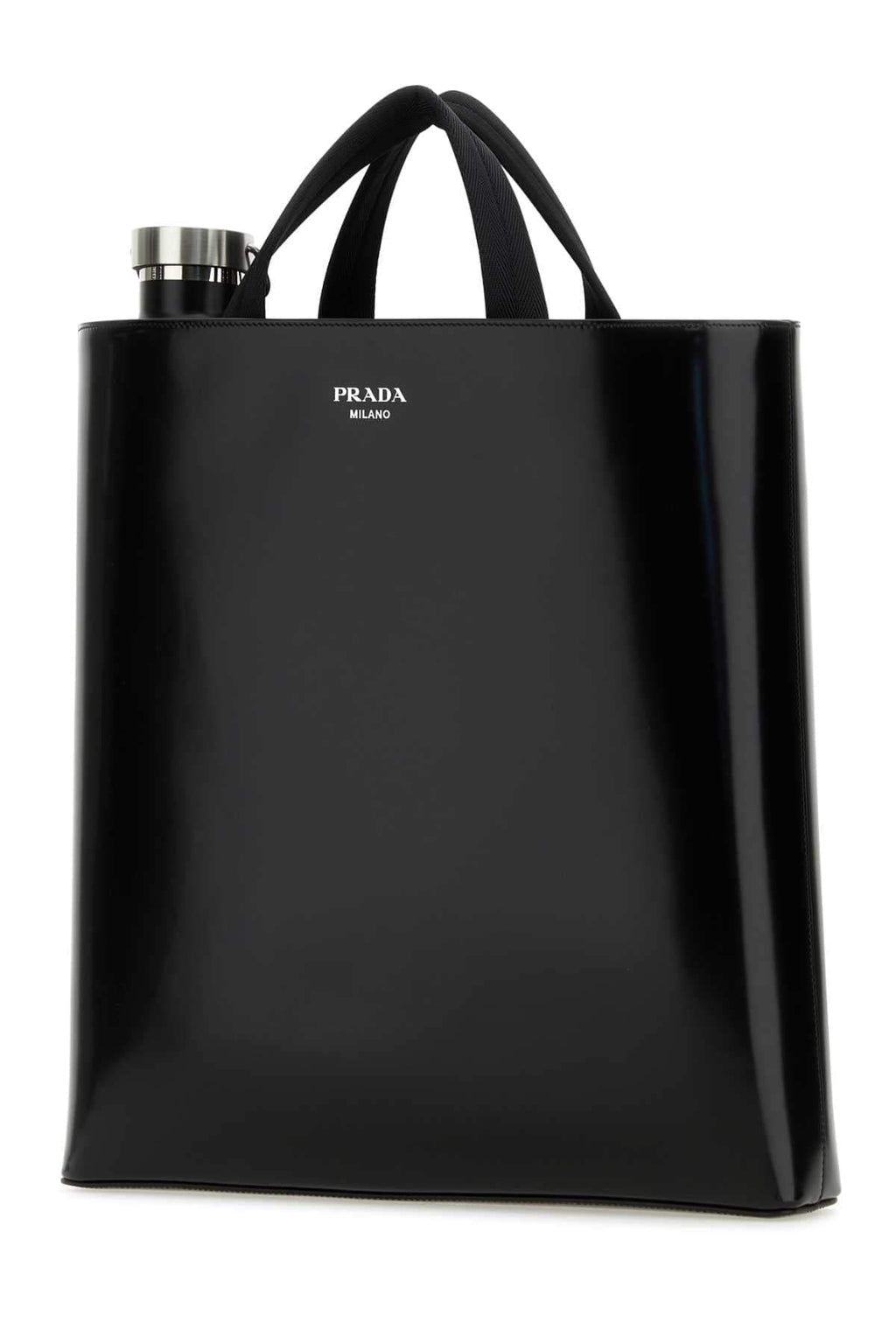 Prada Men Black Leather Shopping Bag Luosophy