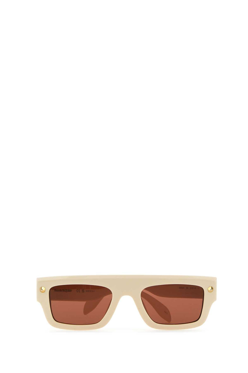 Alexander Mcqueen Women Ivory Acetate Sunglasses Luosophy