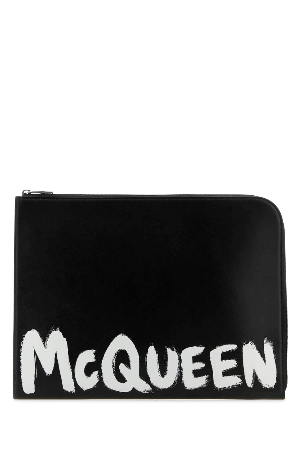 Alexander Mcqueen Men Black Leather Document Holder Luosophy