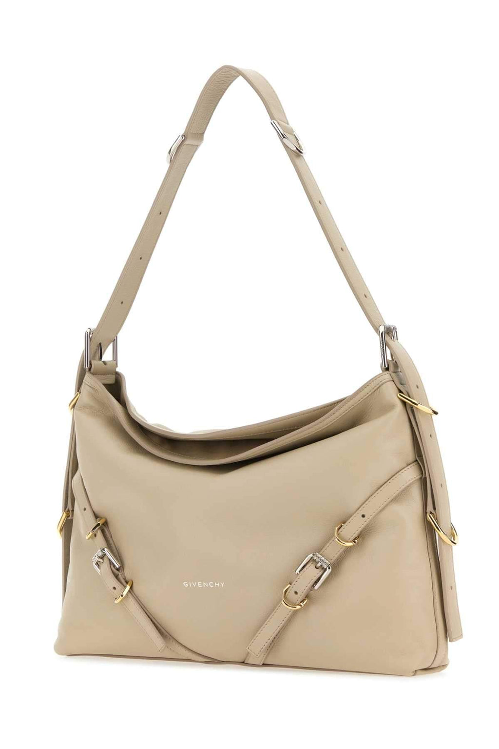 Givenchy Women Sand Leather Medium Voyou Shoulder Bag Luosophy