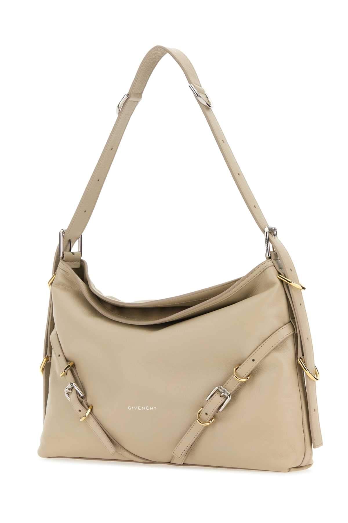 Givenchy Women Sand Leather Medium Voyou Shoulder Bag Luosophy