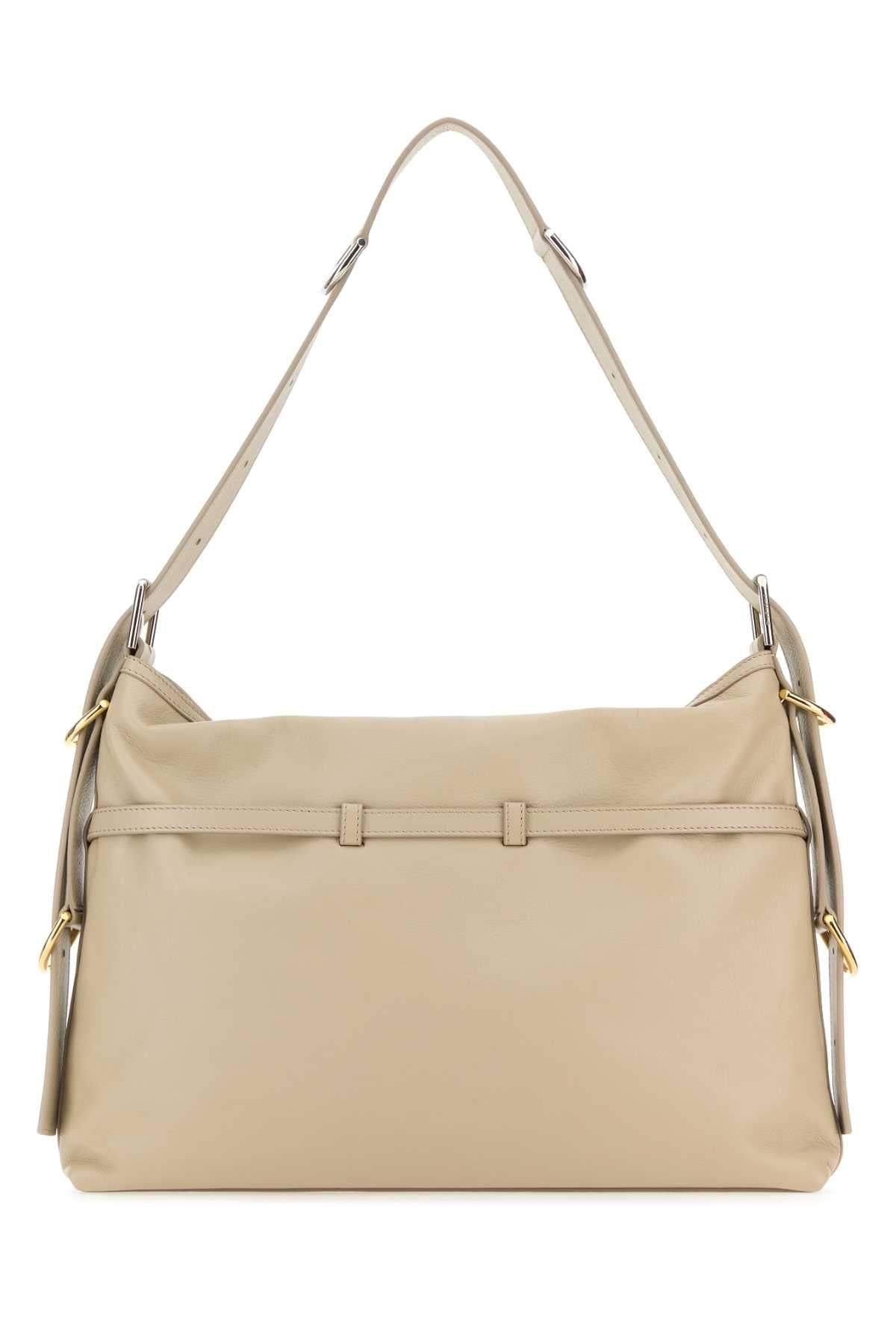 Givenchy Women Sand Leather Medium Voyou Shoulder Bag Luosophy