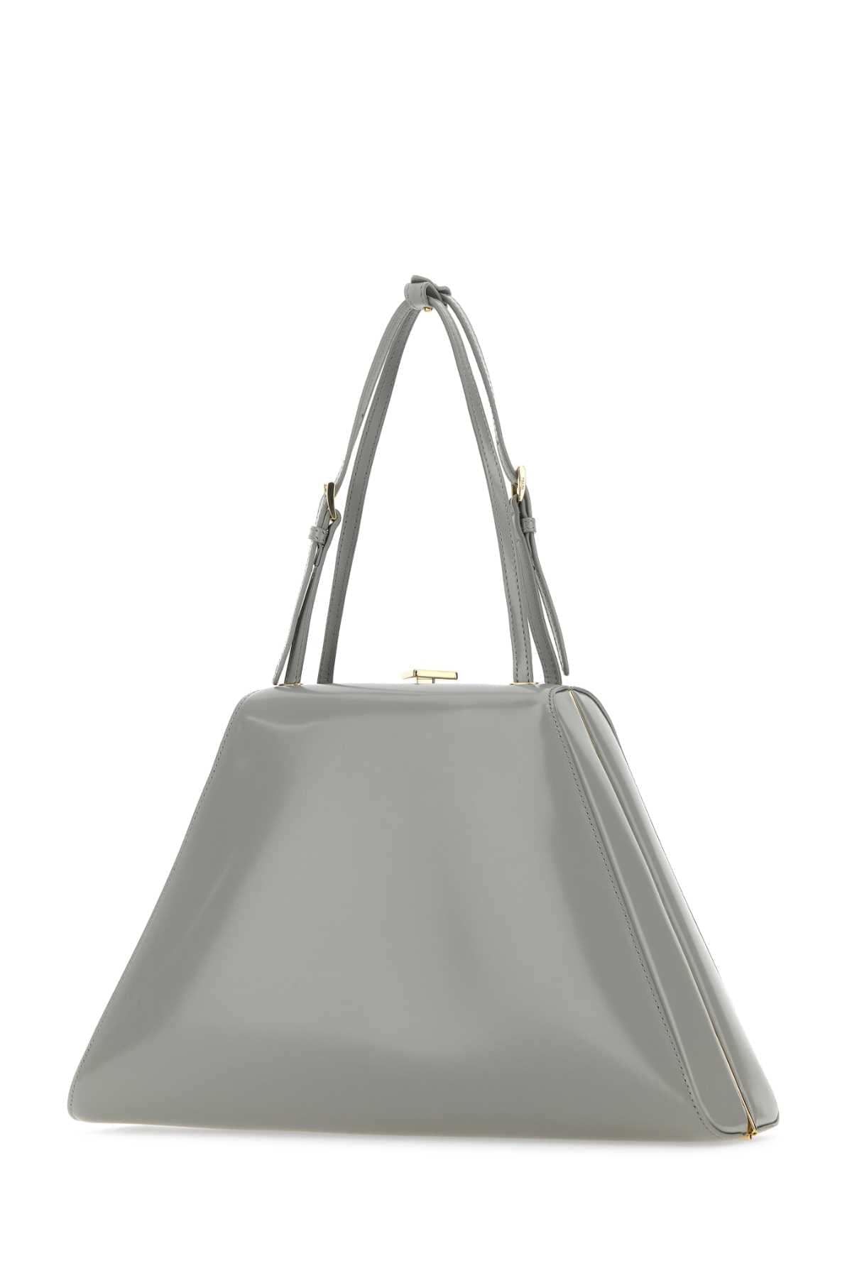 Prada Women Light Grey Leather Handbag Luosophy
