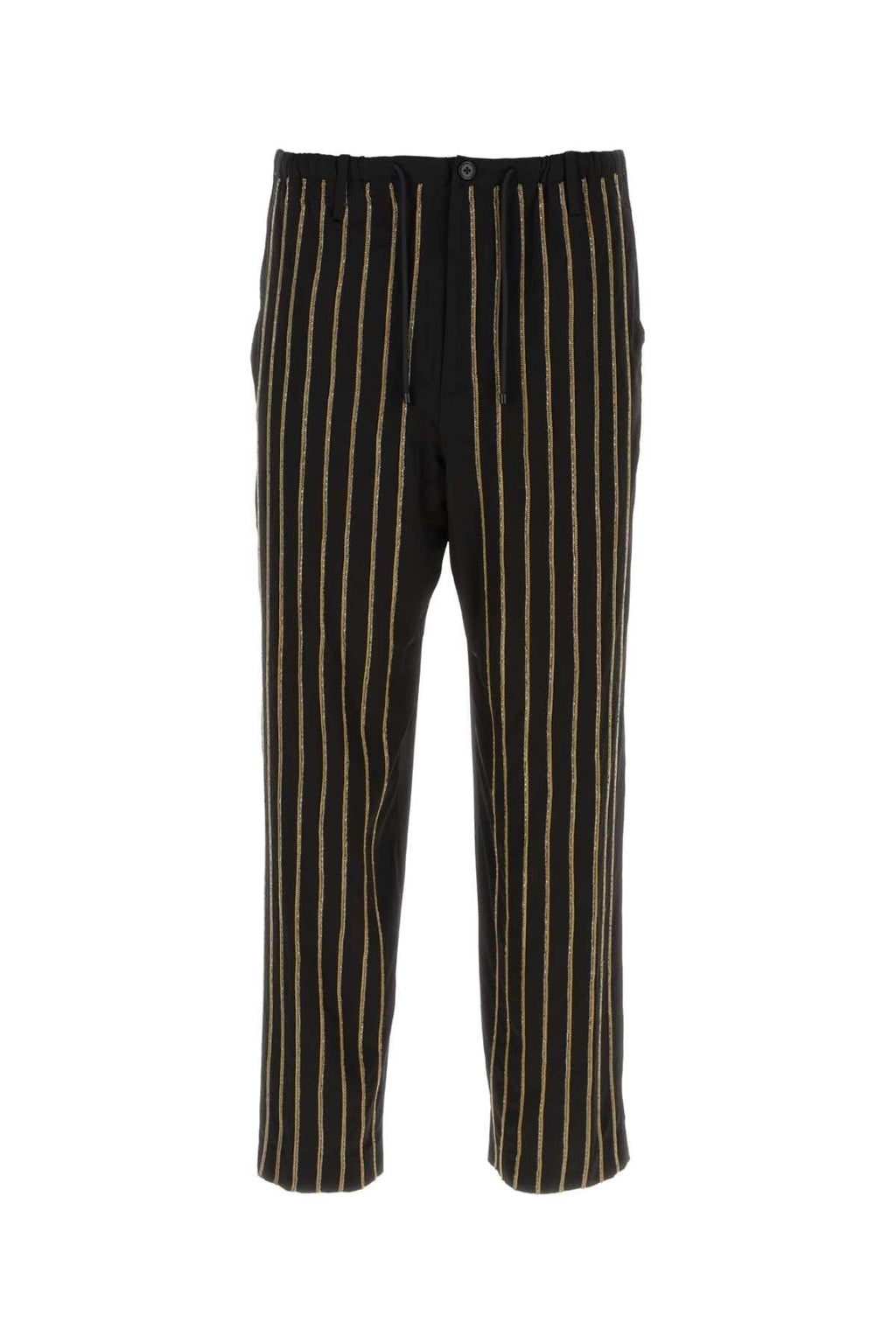 Dries Van Noten Men Black Viscose Blend Pant Luosophy