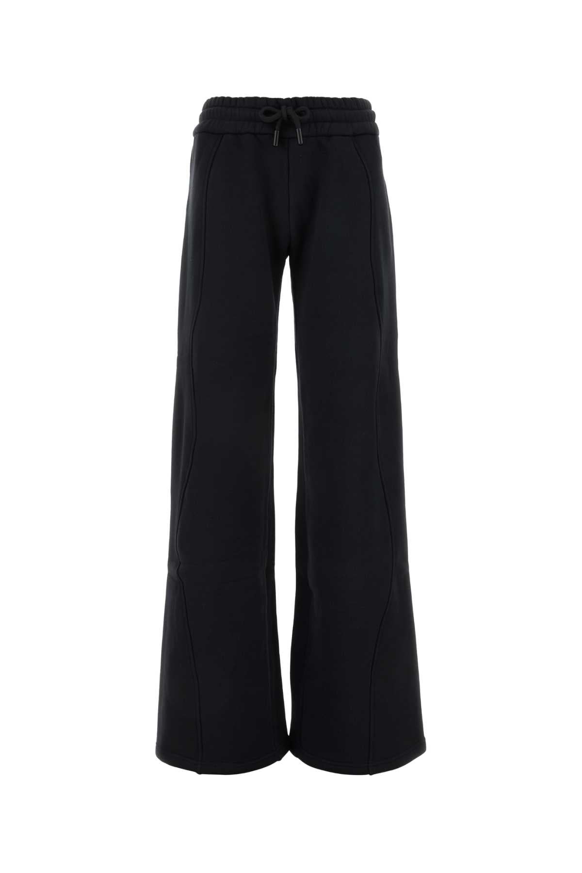 Off White Women Black Cotton Joggers Luosophy