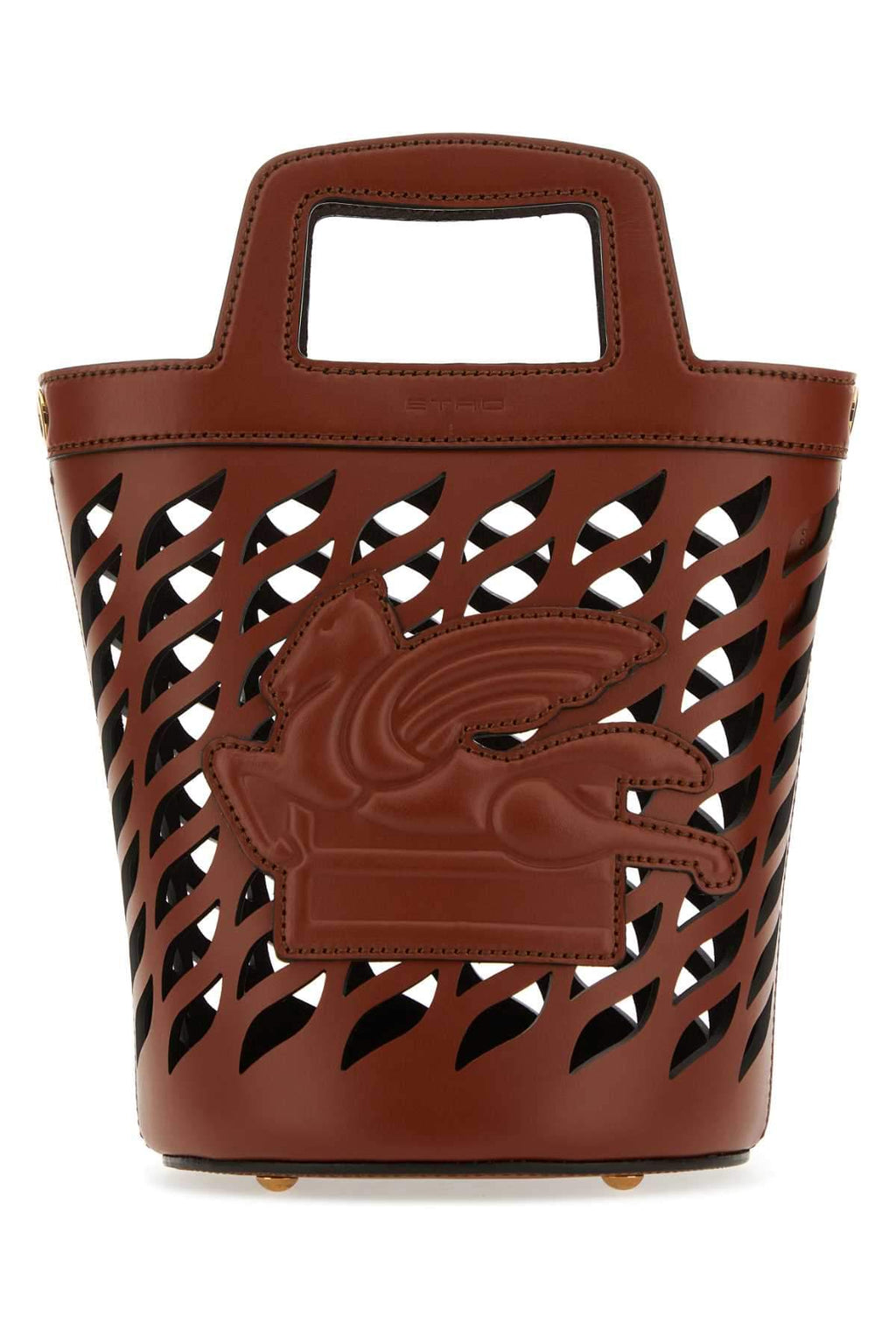Etro Women Brown Leather Coffa Bucket Bag Luosophy