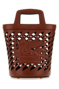 Etro Women Brown Leather Coffa Bucket Bag Luosophy