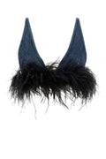 Miu Miu Women Denim Crop Top