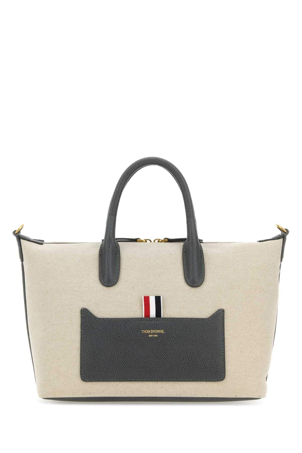 Thom Browne Women Sand Canvas Duffle Small Handbag Luosophy