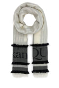 Alexander Mcqueen Women Ivory Wool Blend Foulard Luosophy