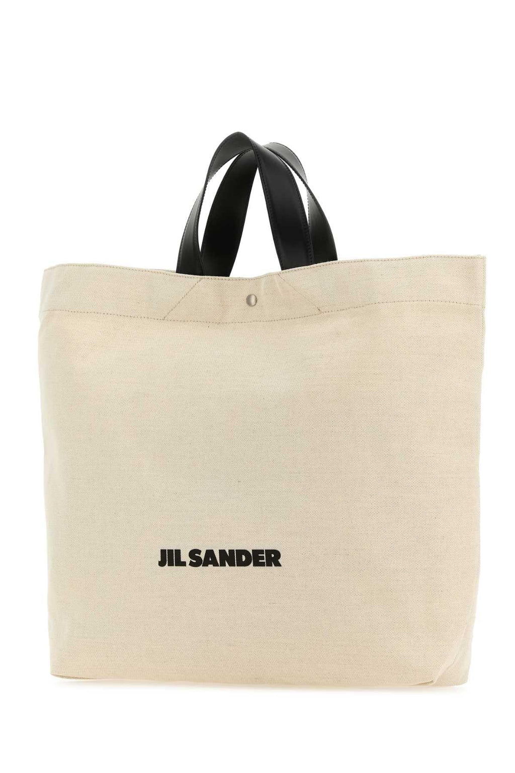 Jil Sander Women Sand Canvas Flat Shopping Bag Luosophy