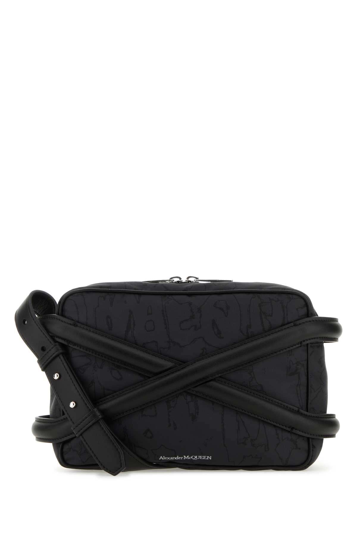 Alexander Mcqueen Men Black Nylon Harness Crossbody Bag Luosophy