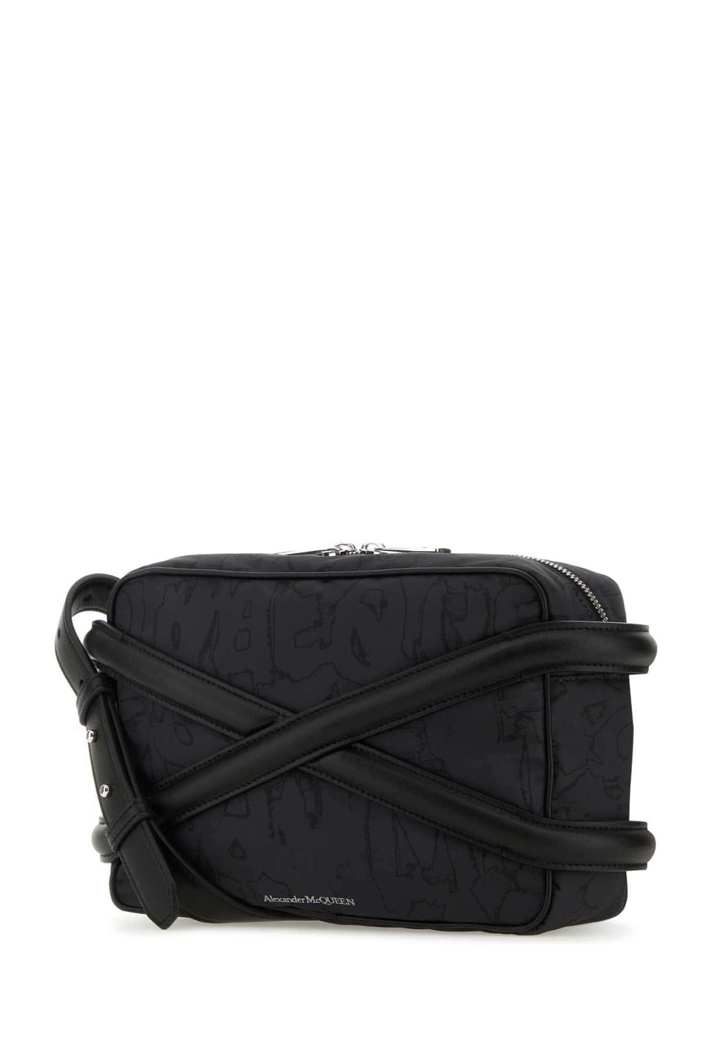 Alexander Mcqueen Men Black Nylon Harness Crossbody Bag Luosophy