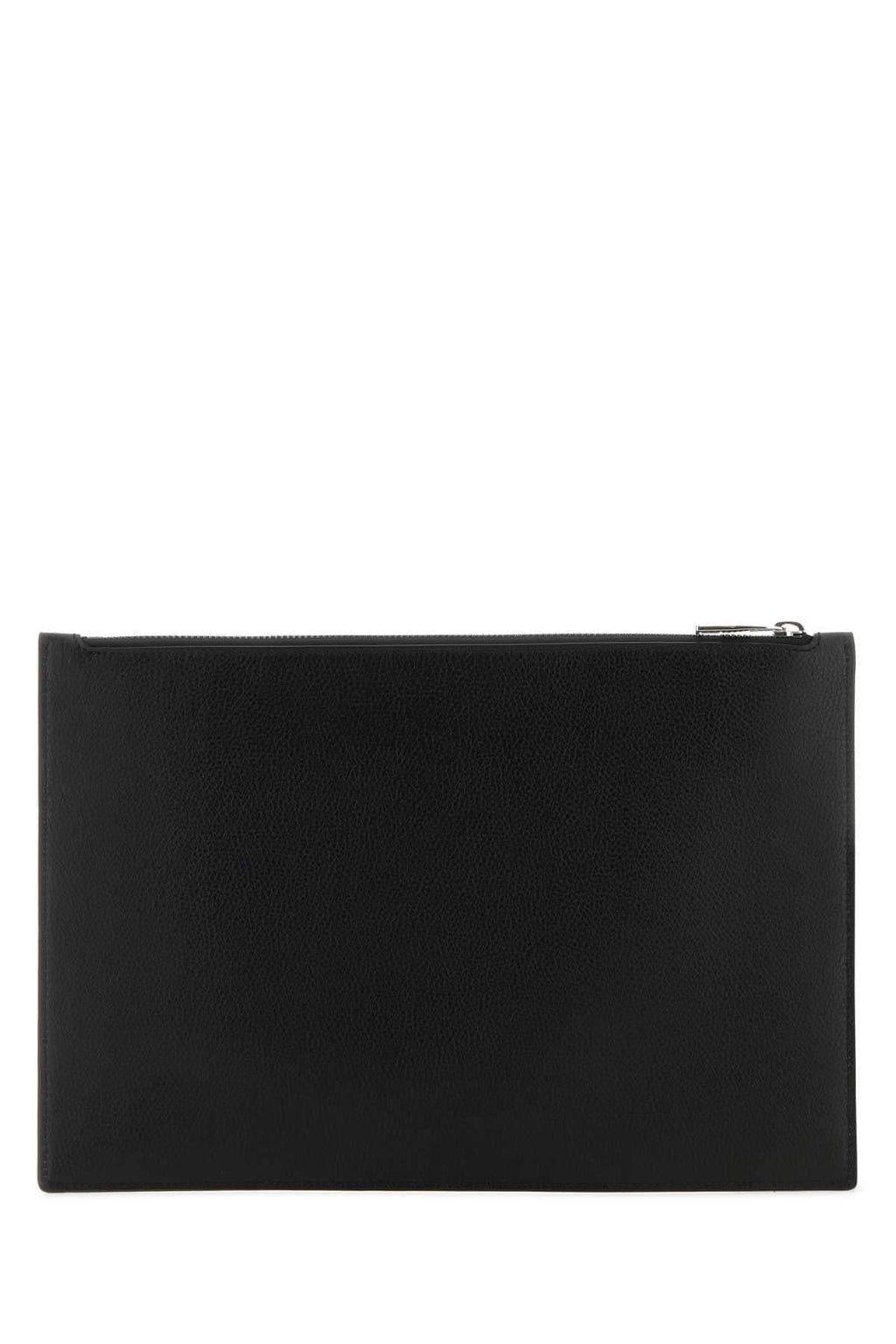 Alexander Mcqueen Men Black Leather Clutch Luosophy