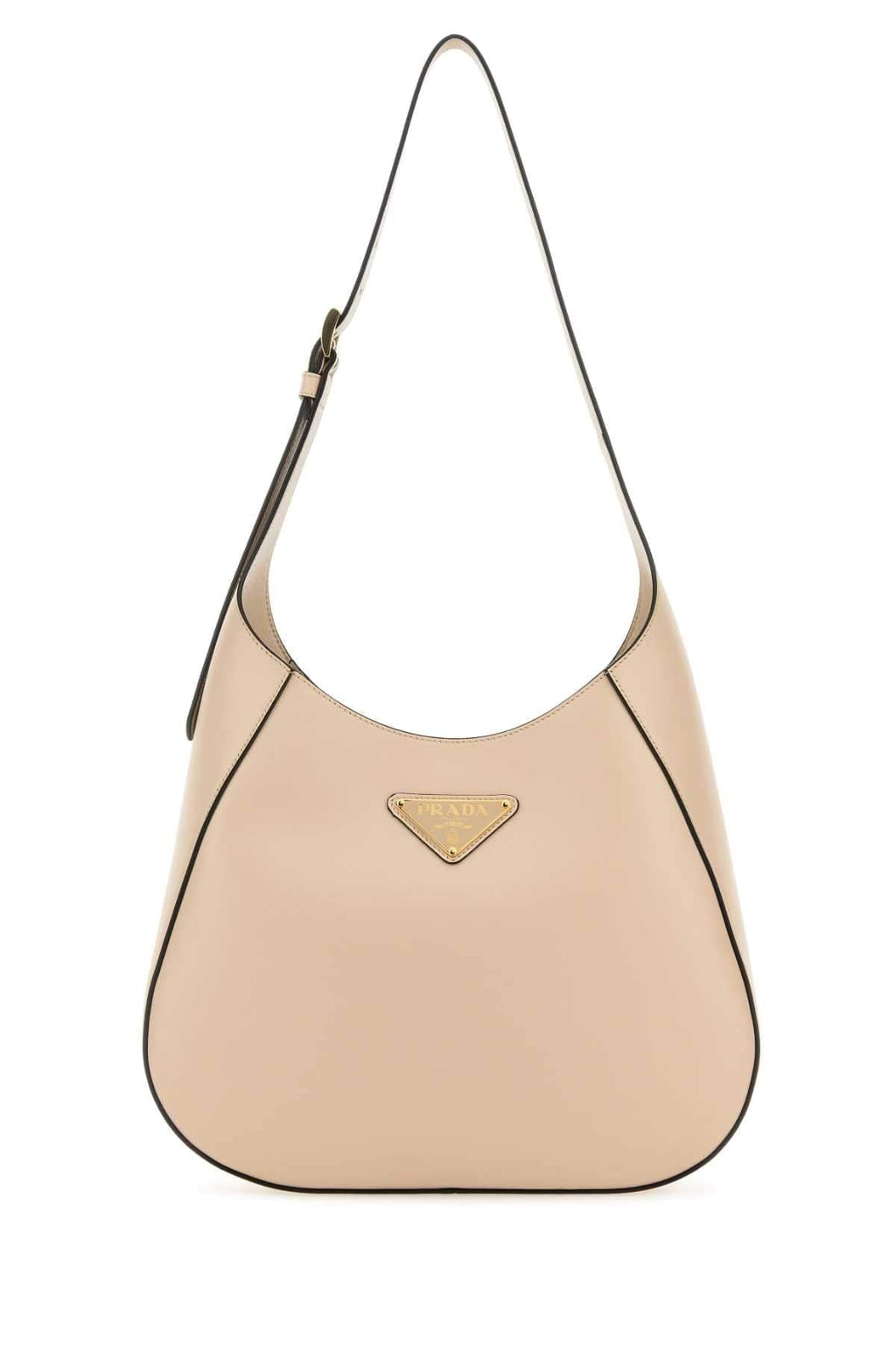 Prada Women Powder Pink Leather Shoulder Bag Luosophy