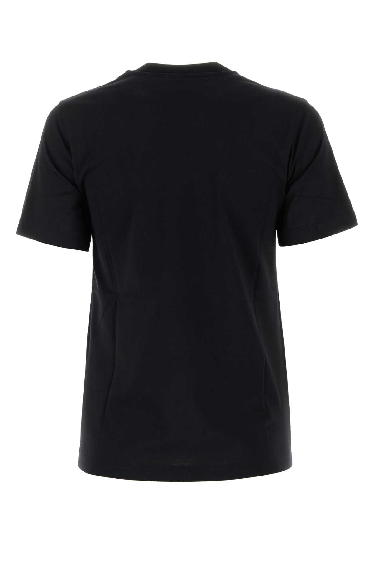 Burberry Women Black Cotton T-Shirt Luosophy
