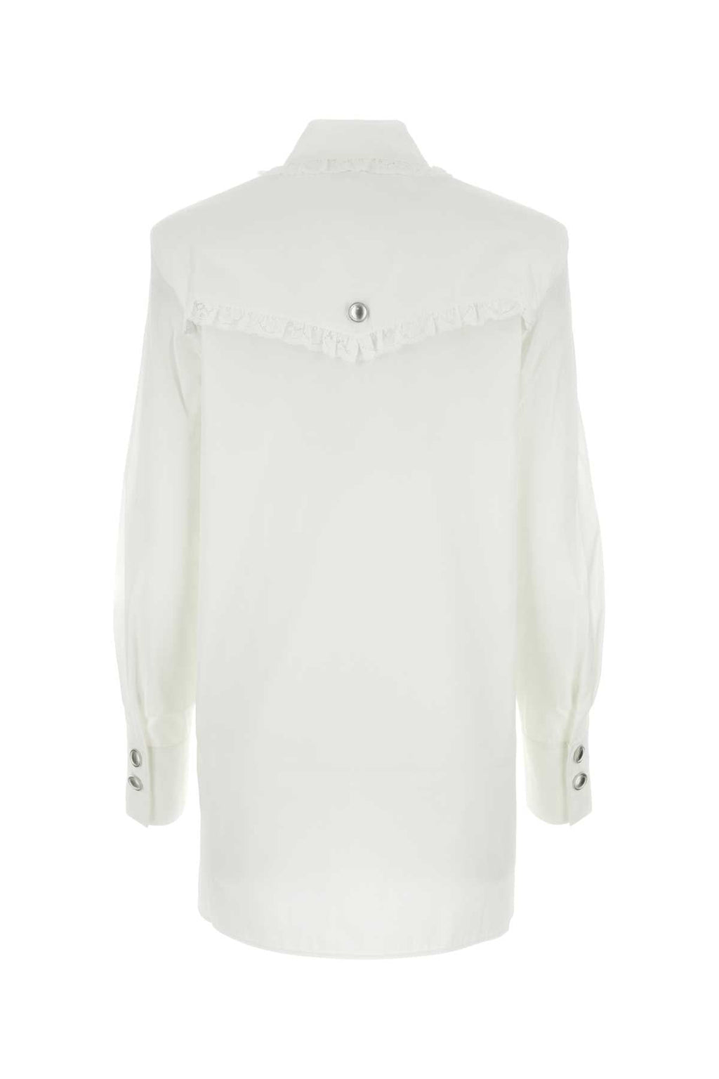 Alessandra Rich Women White Poplin Shirt Dress