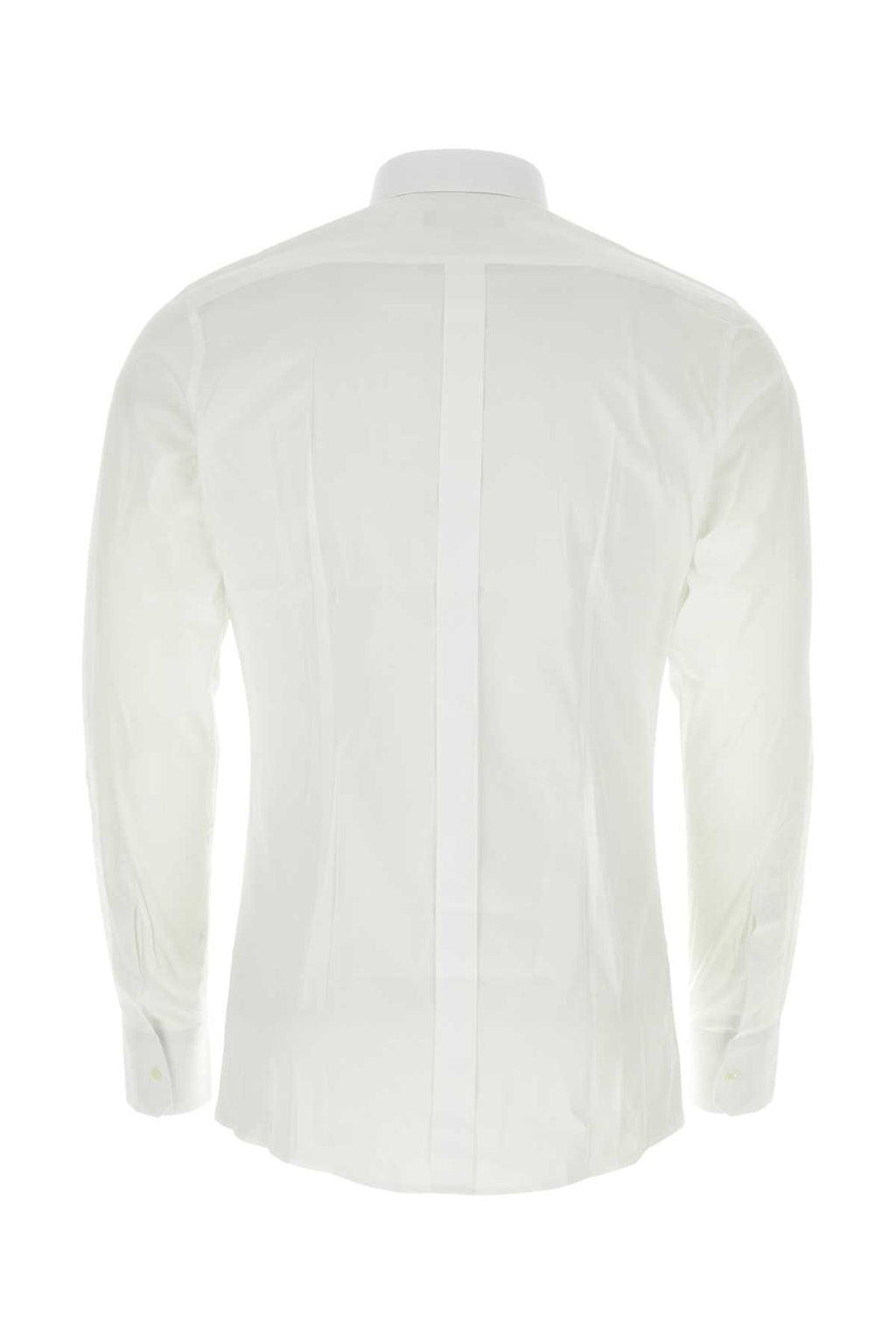 Dolce & Gabbana Men White Stretch Poplin Shirt Luosophy