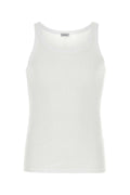 Dolce & Gabbana Men White Cotton Marcello Tank Top Luosophy