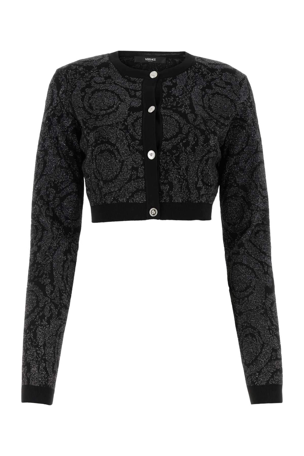 Versace Women Embroidered Stretch Viscose Blend Cardigan Luosophy