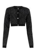 Versace Women Embroidered Stretch Viscose Blend Cardigan Luosophy