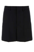 Valentino Garavani Men Black Wool Bermuda Shorts Luosophy