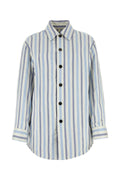 Bottega Veneta Women Embroidered Silk Oversize Padded Shirt