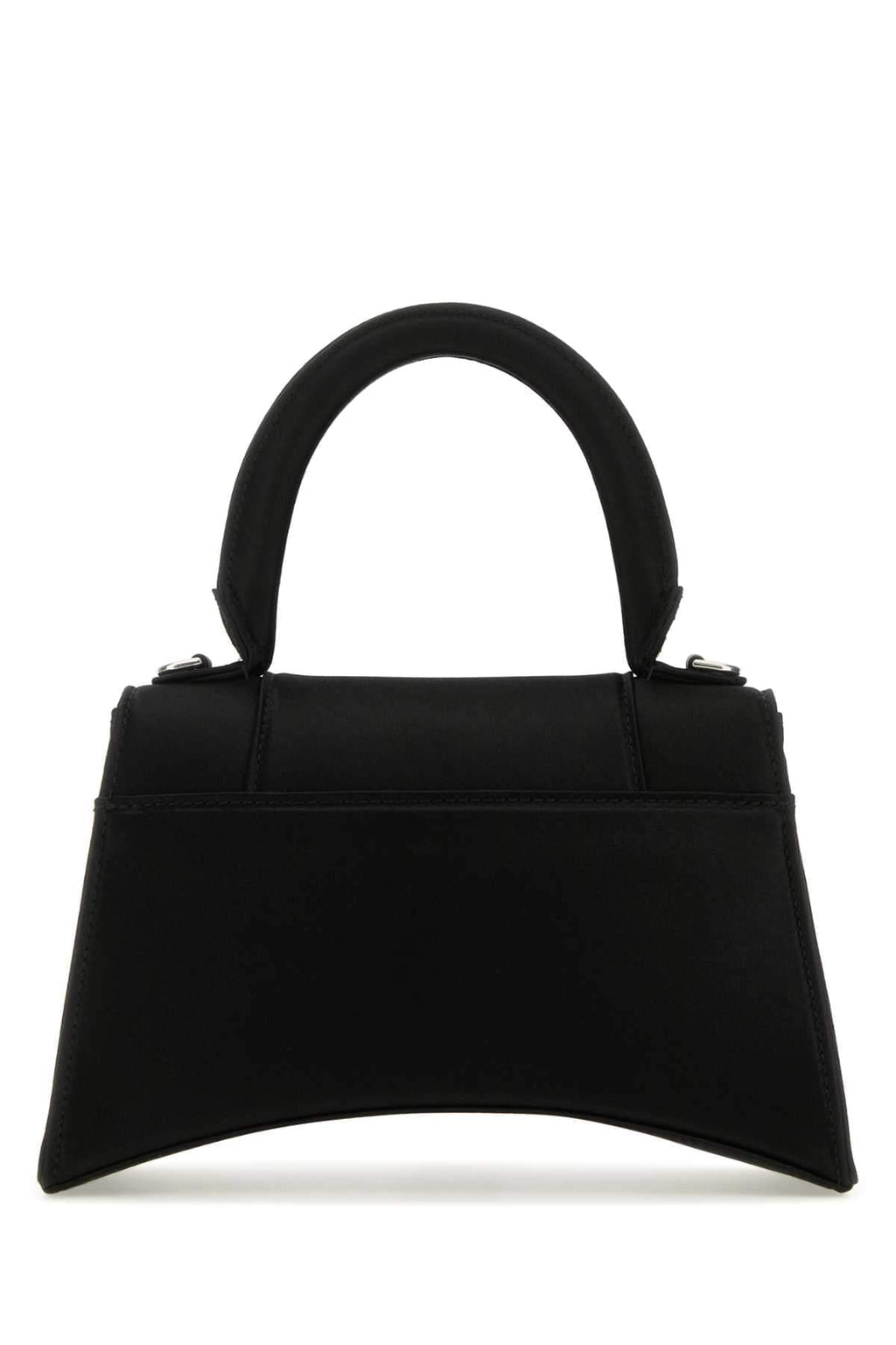 Balenciaga Women Black Satin Small Hourglass Handbag Luosophy