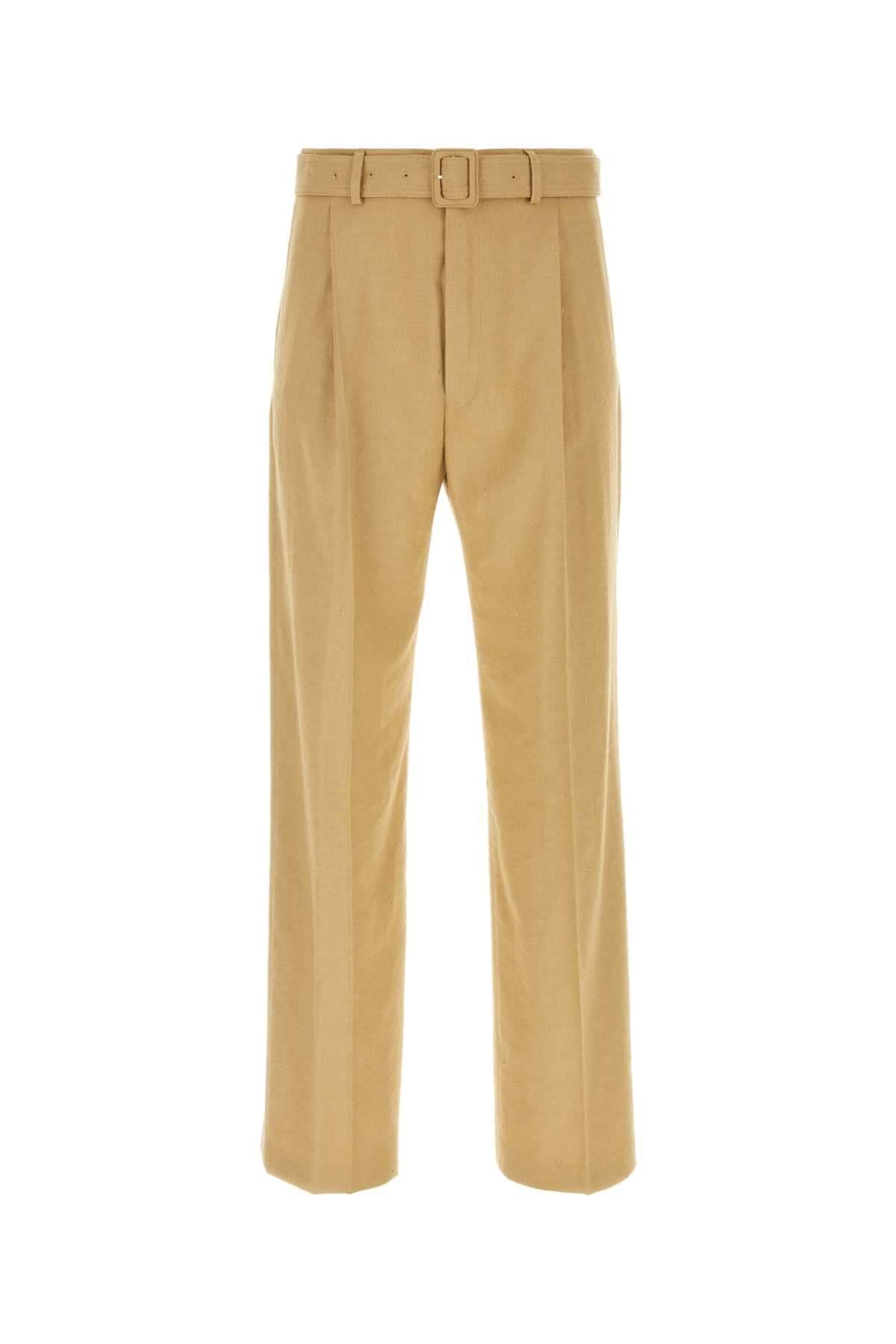 Dries Van Noten Men Camel Viscose Blend Pant Luosophy