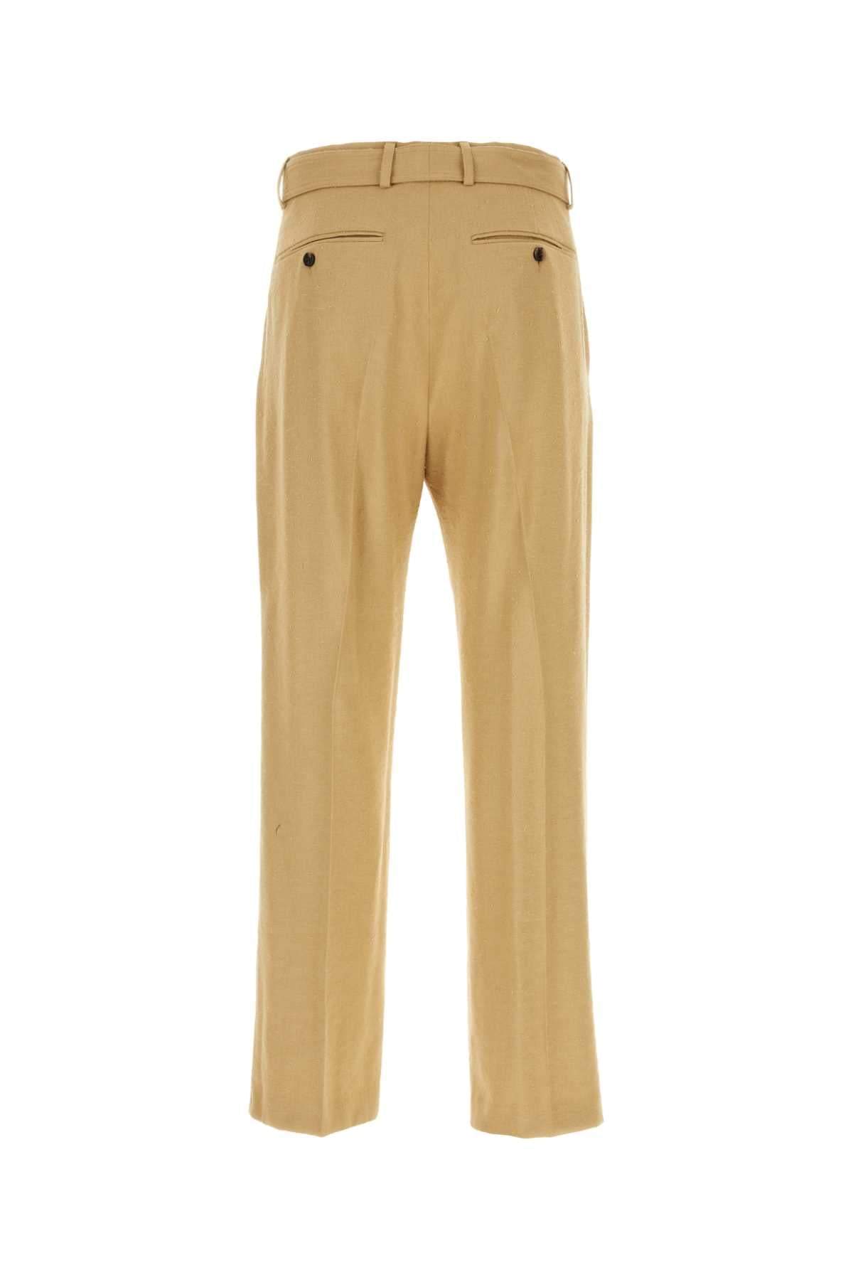 Dries Van Noten Men Camel Viscose Blend Pant Luosophy