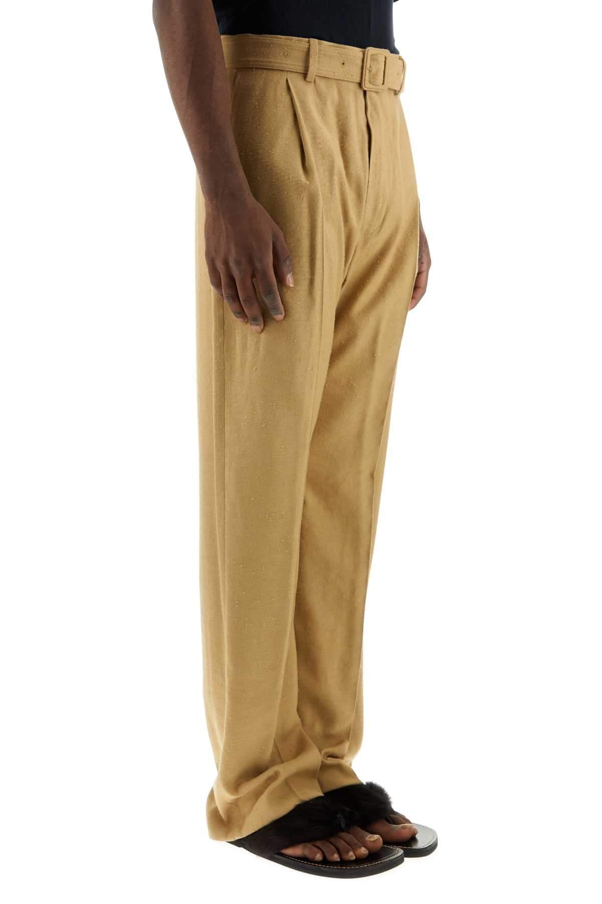 Dries Van Noten Men Camel Viscose Blend Pant Luosophy