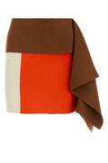 Fendi Women Multicolor Wool Mini Skirt