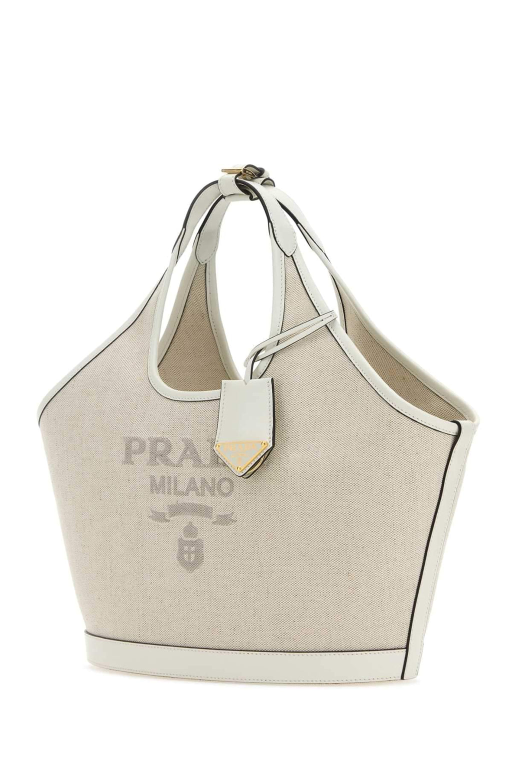 Prada Women Sand Canvas Handbag Luosophy