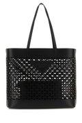 Prada Women Black Leather Shopping Bag Luosophy