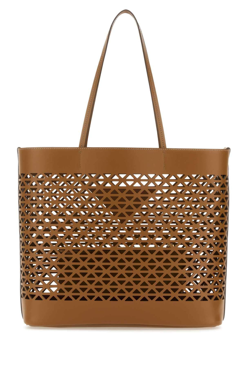 Prada Women Caramel Leather Shopping Bag Luosophy