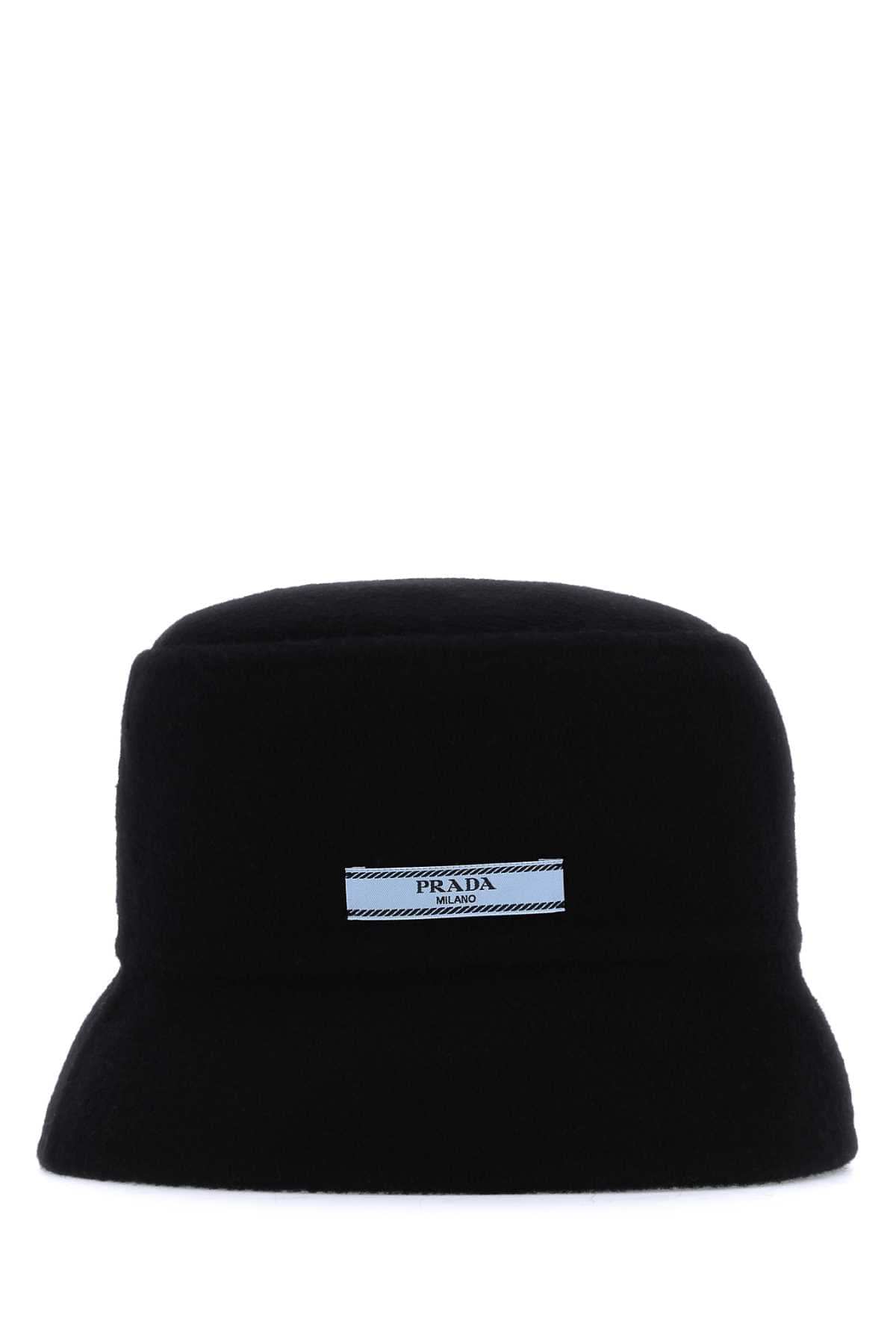 Prada Women Midnight Blue Cashmere Bucket Hat Luosophy