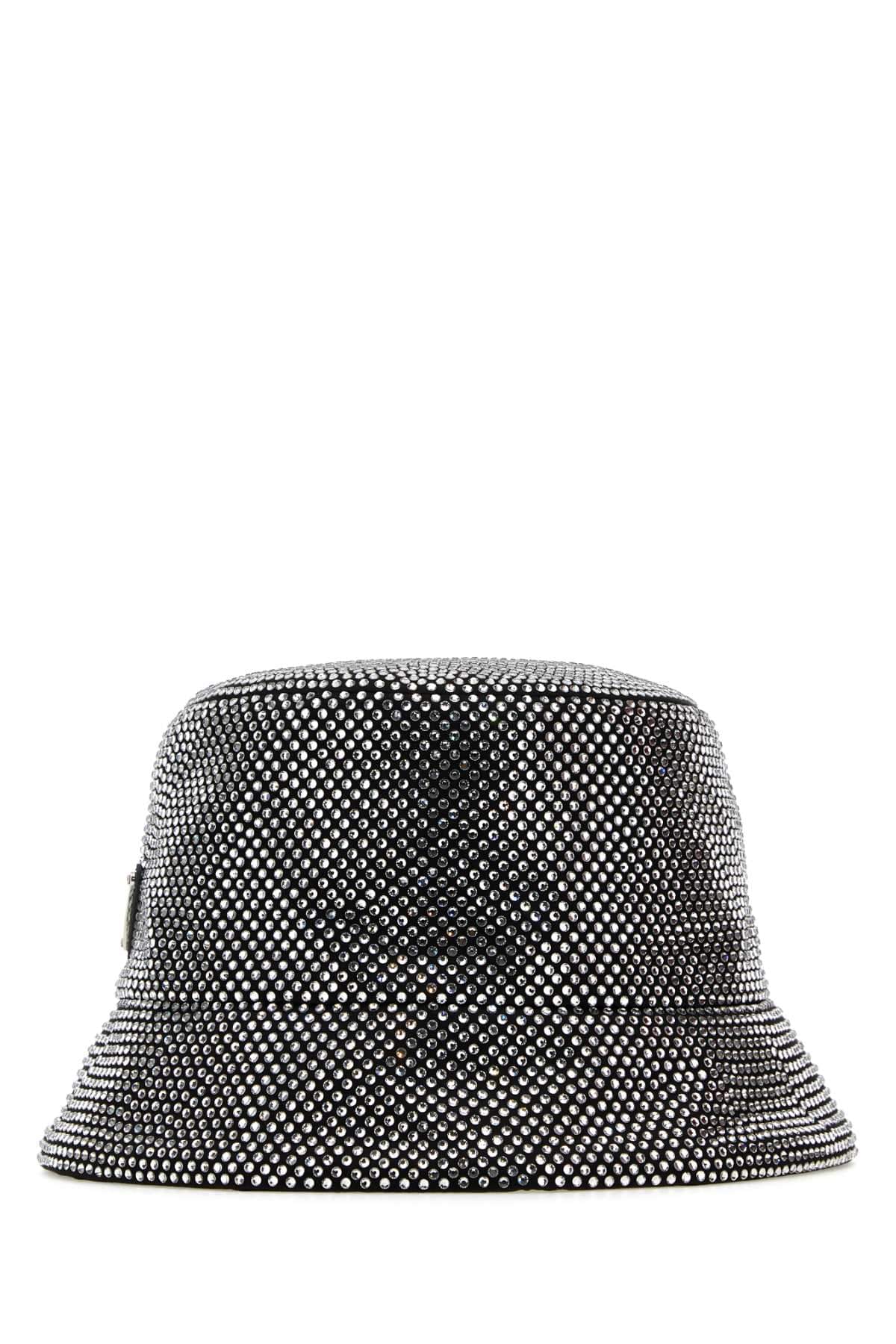 Prada Women Embellished Fabric Bucket Hat Luosophy