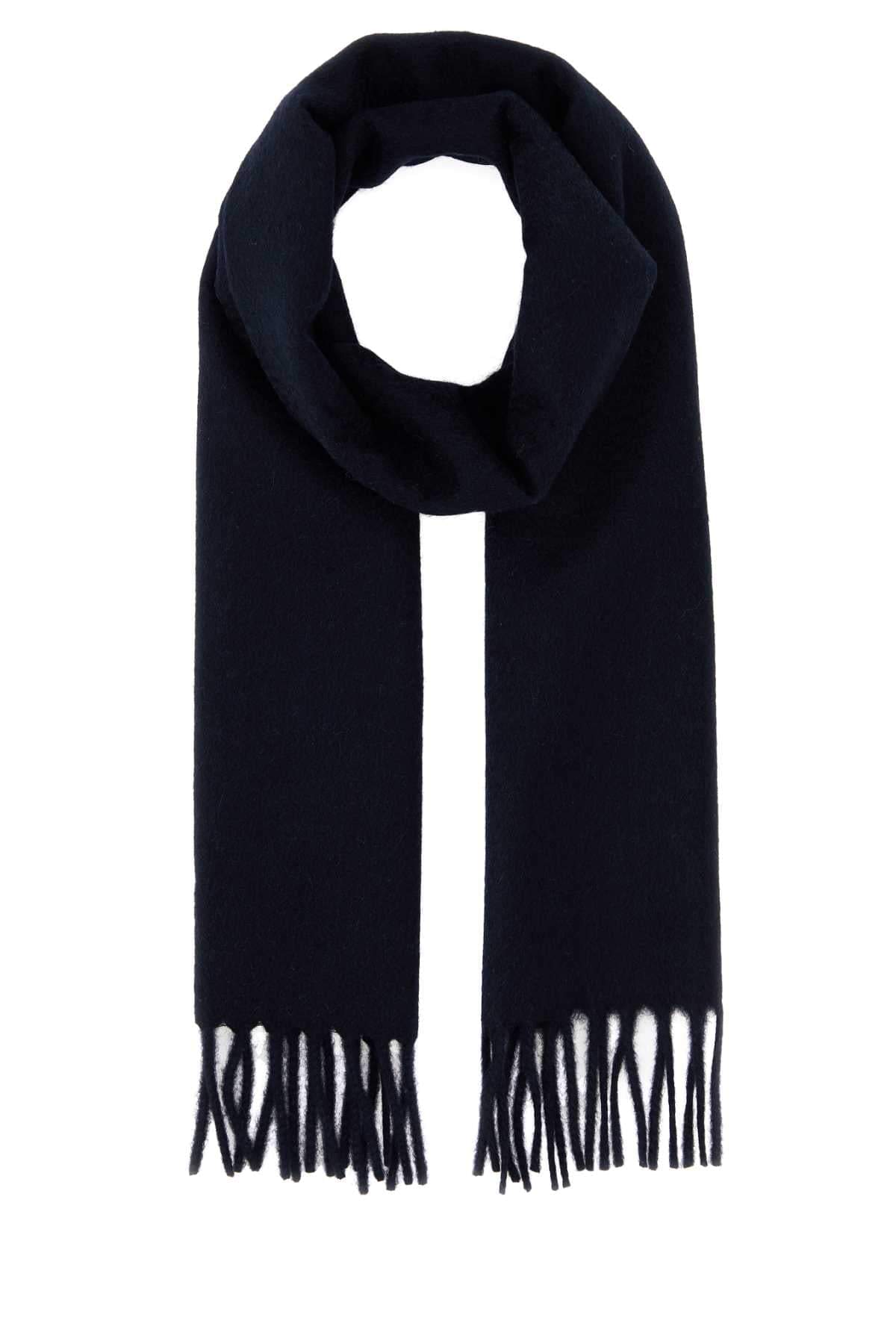 Prada Women Midnight Blue Cashmere Scarf Luosophy