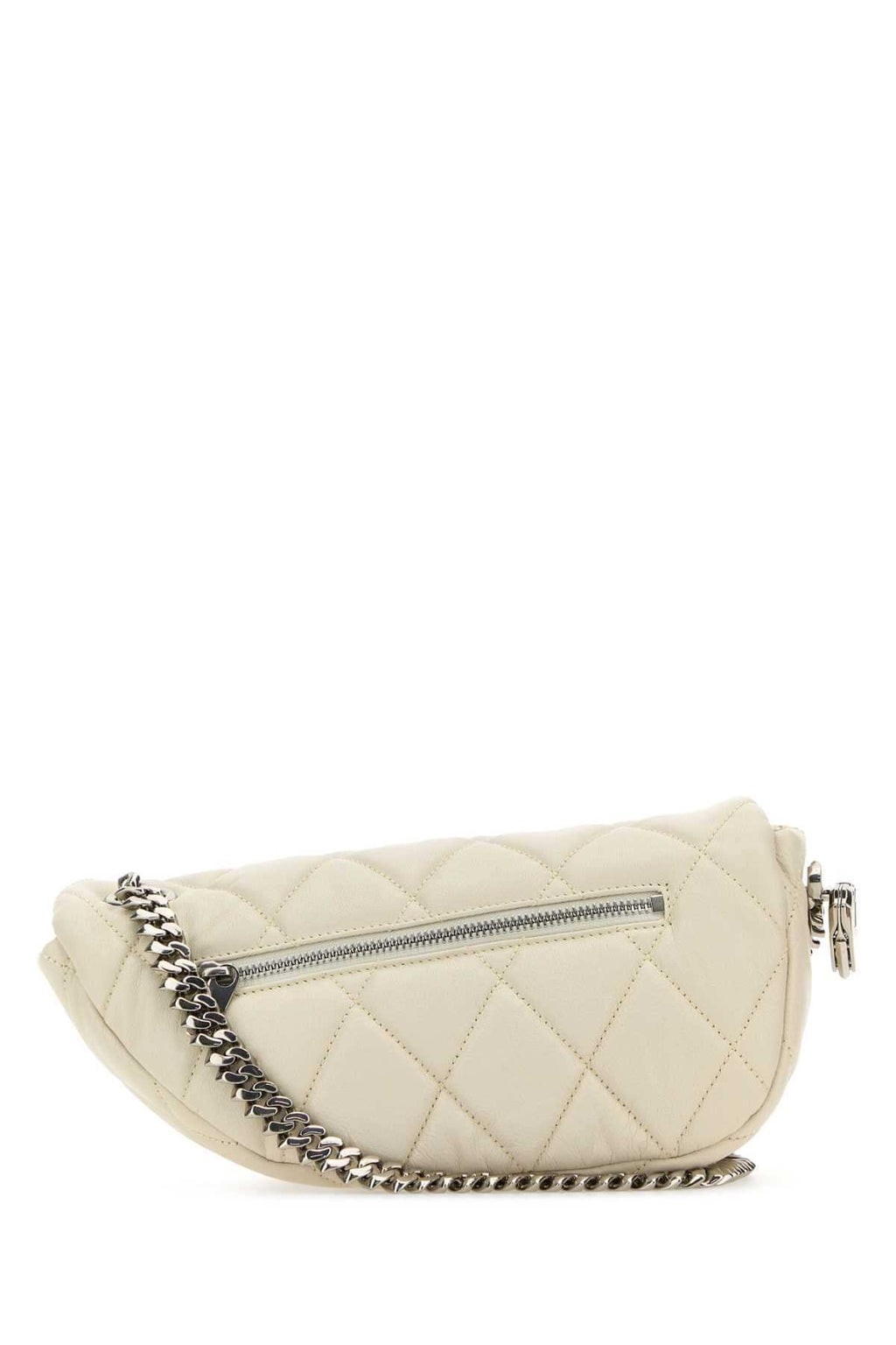 Burberry Women White Leather Shield Lock Shoulder Bag Luosophy