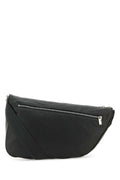 Burberry Men Slate Leather Large Shield Crossbody Bag