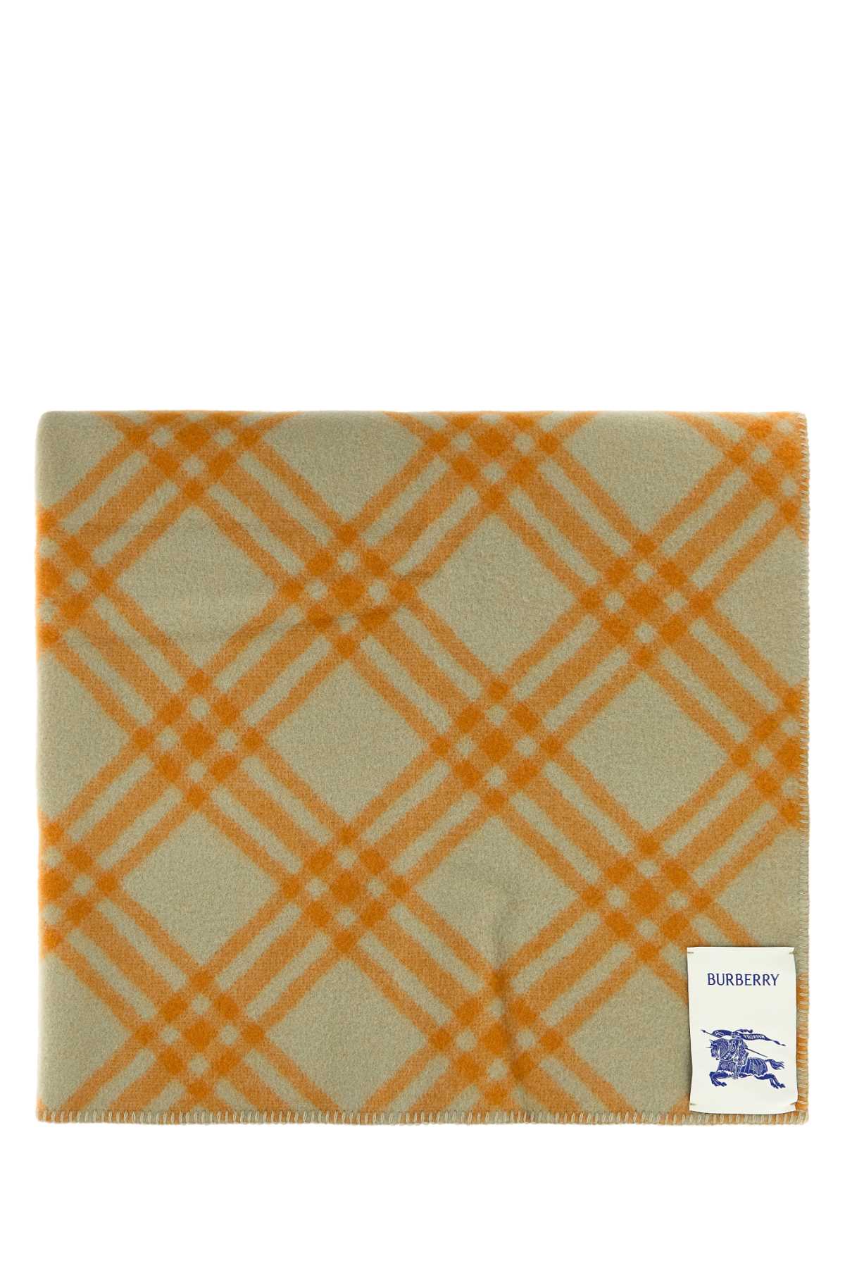 Burberry Women Embroidered Wool Blanket
