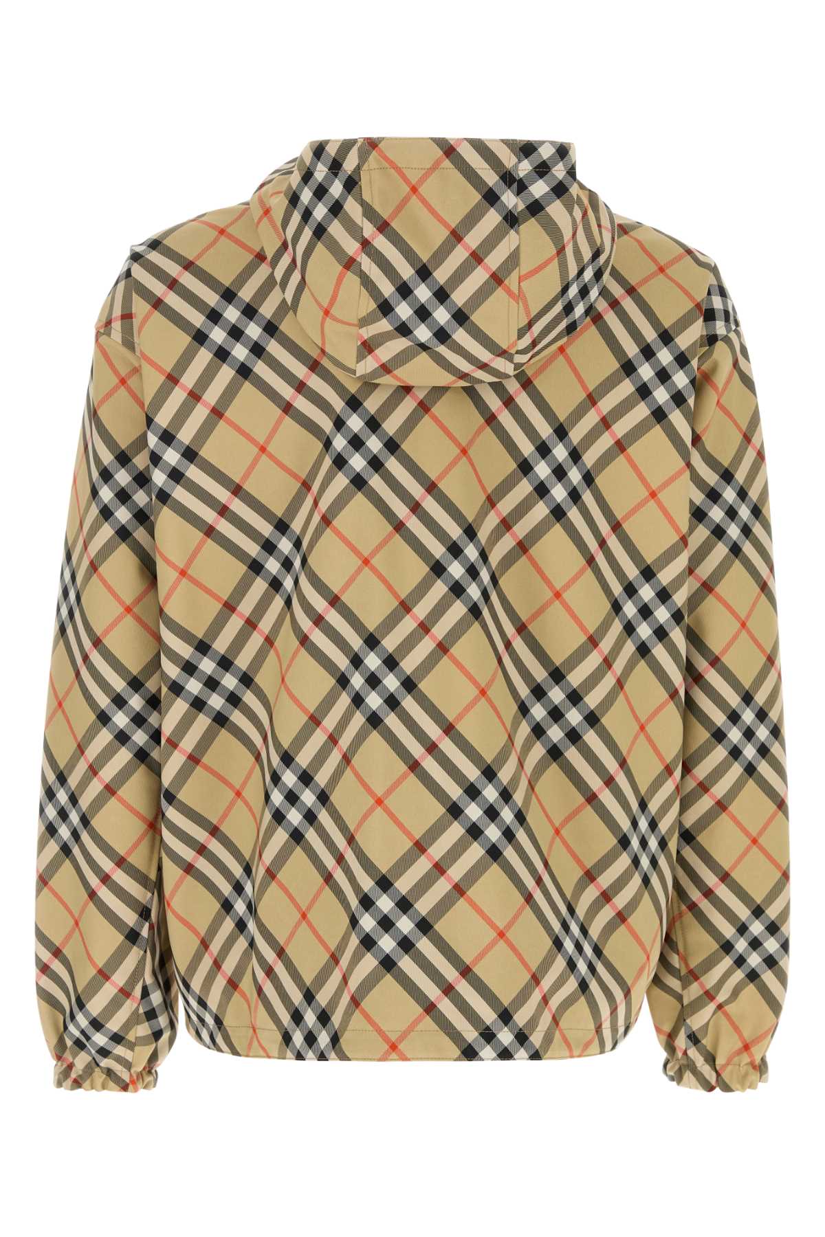 Burberry Men Embroidered Polyester Reversible Jacket