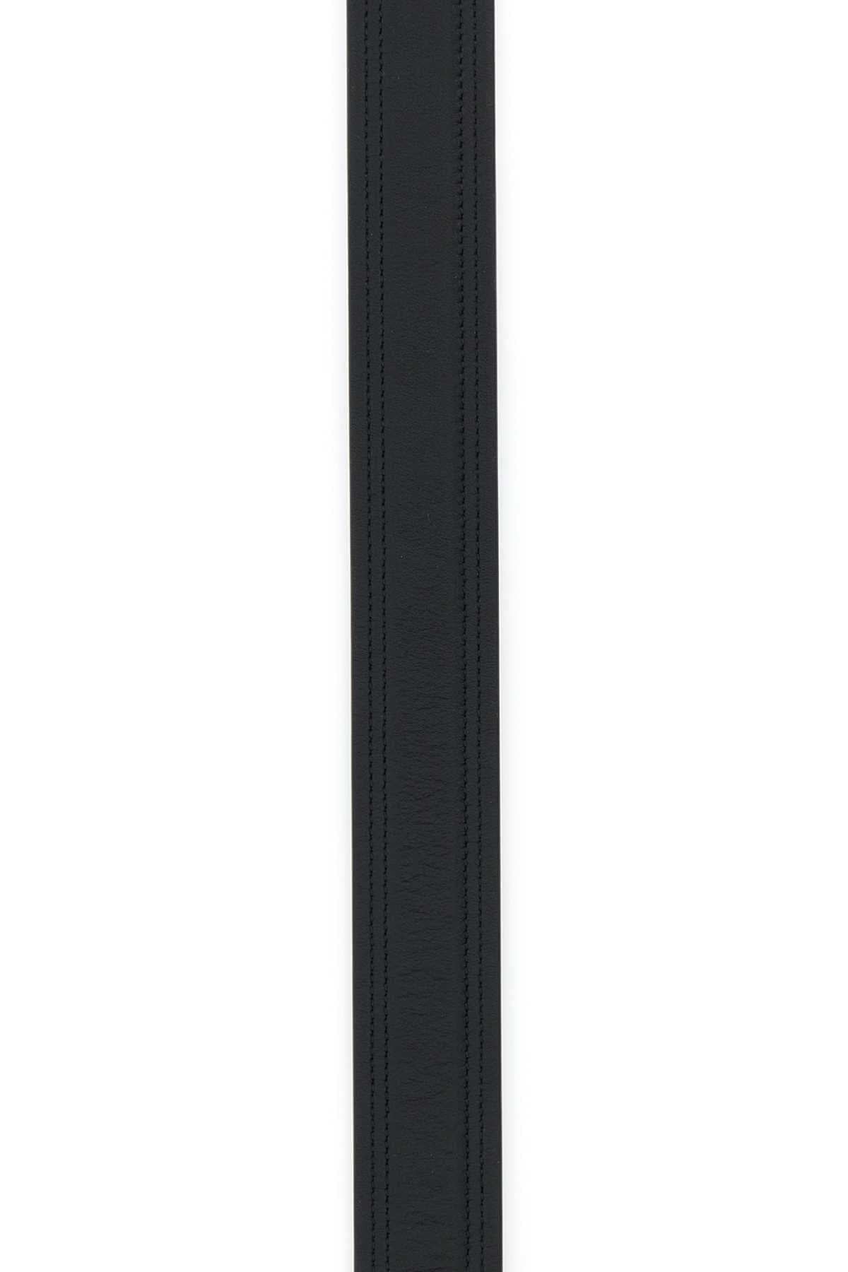 Valentino Garavani Women Black Leather Vlogo The Bold Edition Belt Luosophy