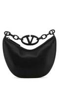 Valentino Garavani Women Black Leather Hobo Vlogo Moon Handbag Luosophy